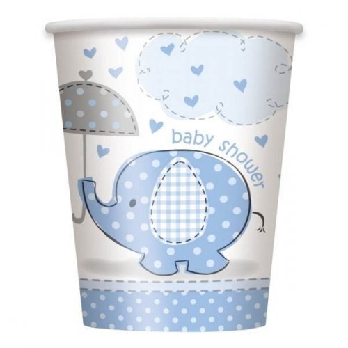 Blue Umbrellaphants Paper Cups x 8 Party Experts