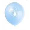 Blue Umbrellaphants Latex Baby Shower Balloons / Baby Boy x 8 - Image 2