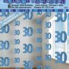 Pack of six 5ft Glitz Hanging Decorations / Blue / 30