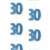 Pack of six 5ft Glitz Hanging Decorations / Blue / 30 - Image 2