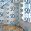 Pack of six 5ft Glitz Hanging Decorations / Blue / 50