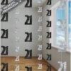 Pack of six 5ft Glitz Hanging Decorations / Black & Silver / 21 **CLEARANCE** - Image 2