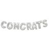 Silver Foil Balloon Banner Kit / CONGRATS