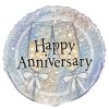 18" (45.7cm) Round Helium Foil Balloon / Happy Anniversary