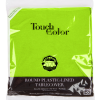 Round Plastic Tablecover 84" Diameter / Neon Green - Image 3