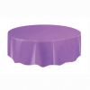 Round Plastic Tablecover 84" Diameter / Pretty Purple - Image 2