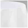Octy/Round Disposable Tablecovers / White