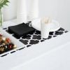 Disposable Table Runner / Black & White Patterned - Image 3