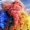 Purple & White - Double Colour Smoke Pyrotechnic Device (5 Pack) - Image 3