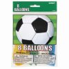 8 x Football Themed 12" Latex Balloons