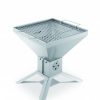 THÜROS Stainless Steel Contemporary Modern Fire Pit with Cooking Grate
