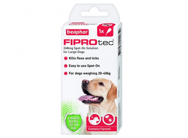 Beaphar Fiprotec Flea & Tick Spot on Solution for dogs weighing 20-40kg (HALF PRICE SALE)