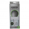 Eco Friendly Reusable Stainless Steel Drinking Straws - 4 per pack, including  a cleaning brush