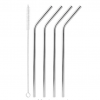 Eco Friendly Reusable Stainless Steel Drinking Straws - 4 per pack, including  a cleaning brush - Image 2