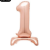 Giant Standing 30" Foil Balloon - Rose Gold - Number 1