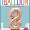 Giant Standing 30" Foil Balloon - Rose Gold - Number 8 - Image 2
