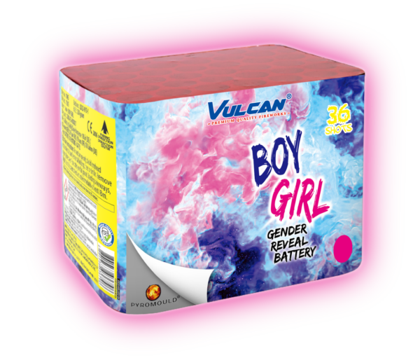 Vulcan Gender Reveal Cake – GIRL / PINK  