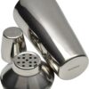 Rink Drink 3 Piece Manhattan Cocktail Shaker with Strainer - 800ml - Image 2