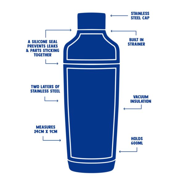 UBERSTAR Double Wall Cocktail Shaker - Image 4