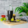 Rink Drink 6 Piece Boston Cocktail Shaker Set - Black - Image 6