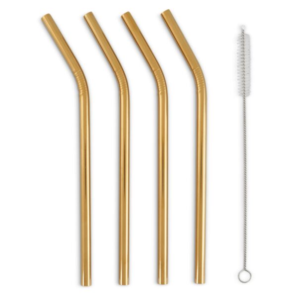 UBERSTAR Reusable Straws - Gold - Image 3