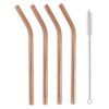 UBERSTAR Reusable Straws - Rose Gold - Image 3