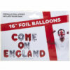 Come On England Balloon Kit - 16" Balloons