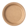 Bio Disposables 50 Round Kraft Plates 26cm (50pk) - Image 2