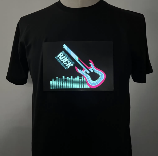Sound Activated T-Shirt - Guitar Rock Design