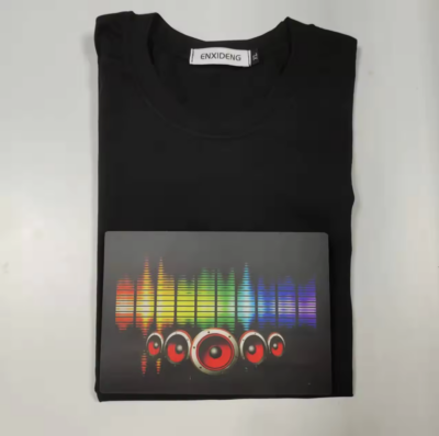 Sound Activated T-Shirt - Sound Waves Design
