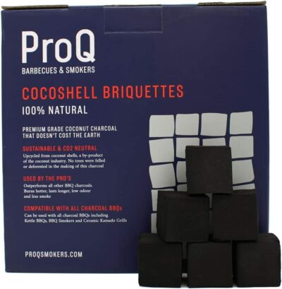 Pro Q Cocoshell Charcoal Briquettes - 10kg **FREE DELIVERY**
