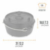 Petromax Cast Iron Dutch Oven 3.5 Litre (Without Legs) - Image 6