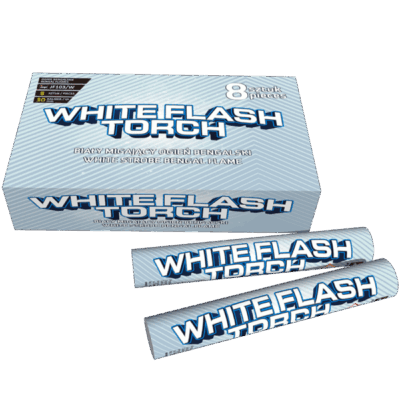 White Strobe Bengal Flame - 8 PACK
